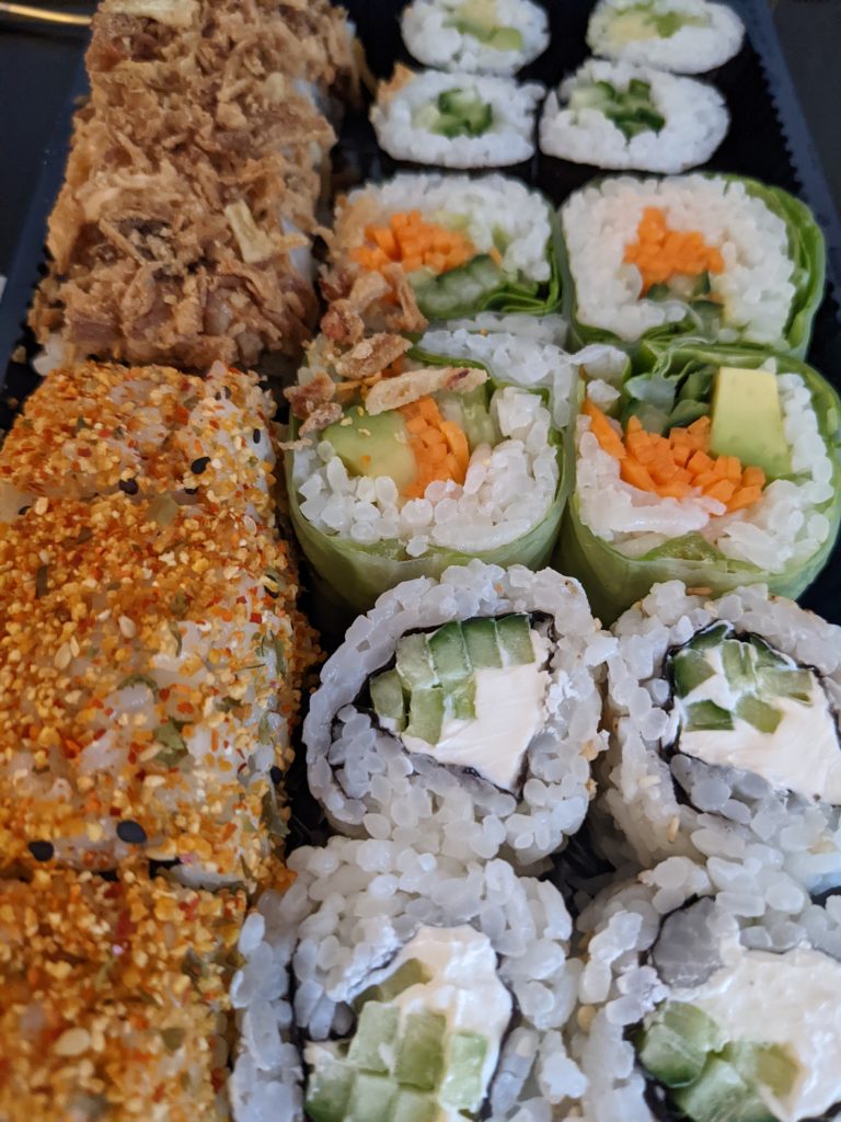 The sushi daily veggie option 