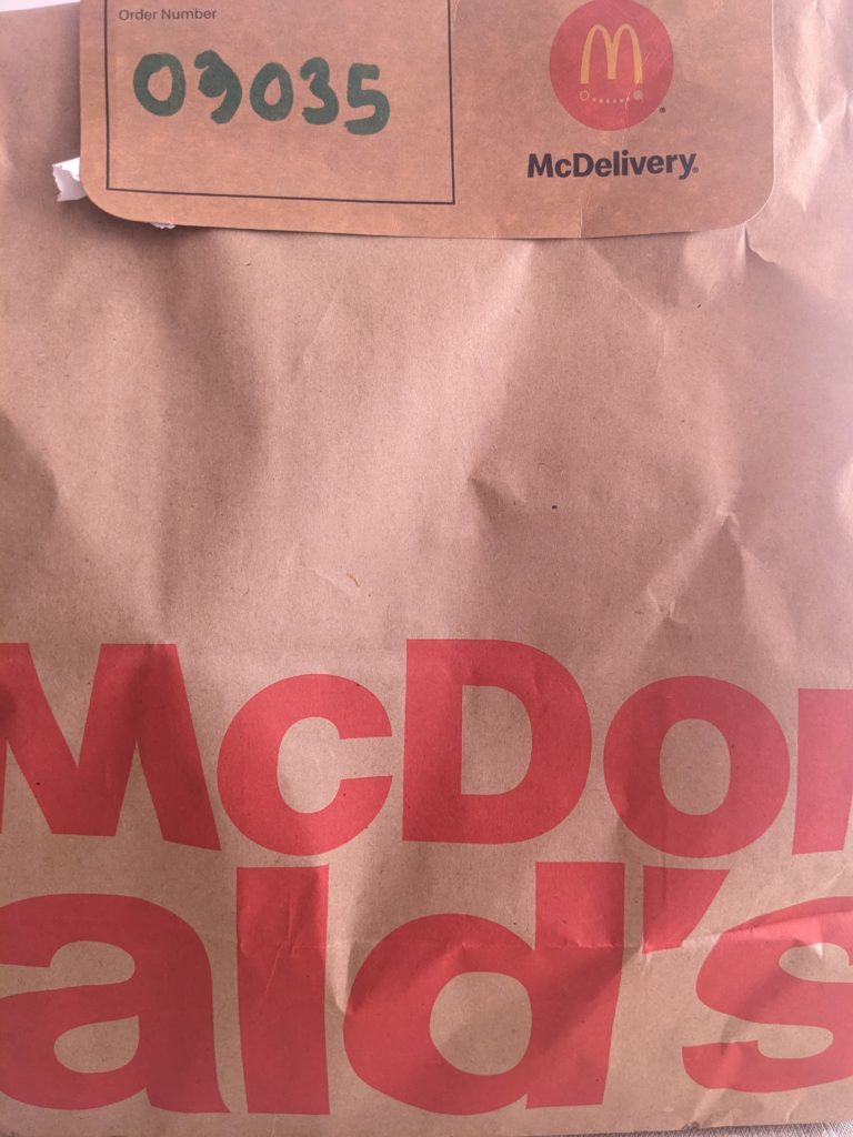 Mc Donalds bag