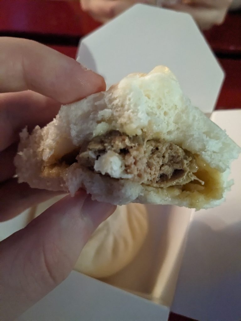 Inside of the bun