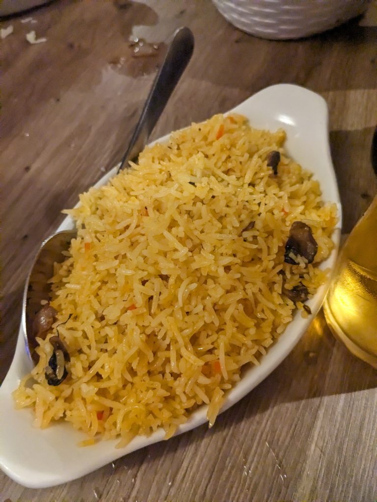 Gurkha's Mushroom rice