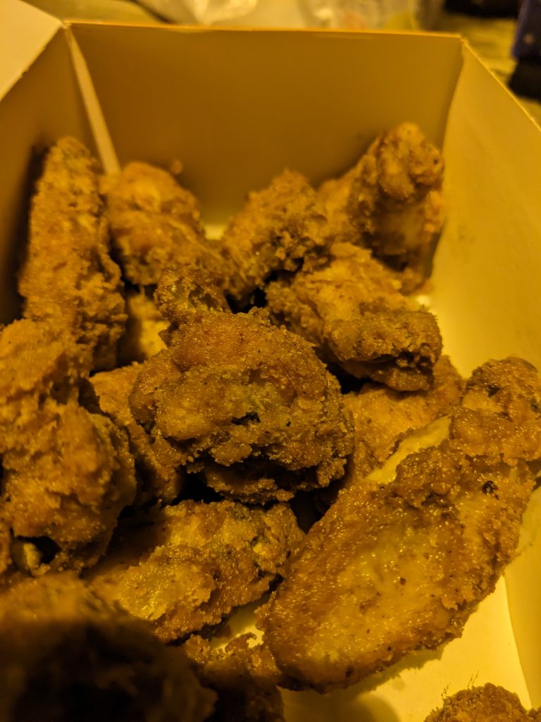 Hot wings from USA fried chicken 