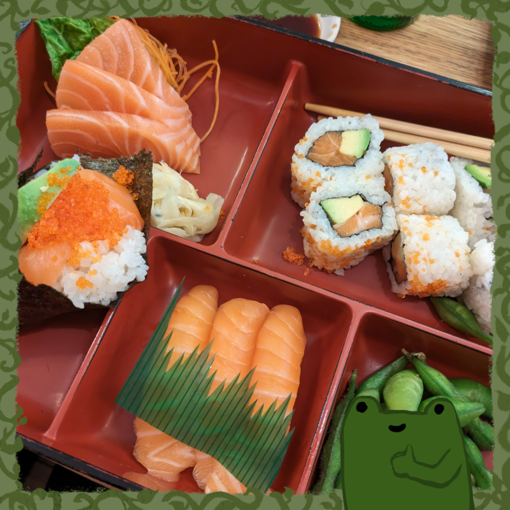 bento box form Hana Sushi Eat and Go